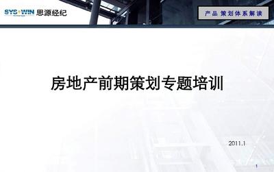 房地产前期策划专题培训课件(ppt 98页)